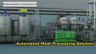 Ver: Exhibición de procesamiento profundo de carne completamente automático de la máquina procesadora de carne para producción de sopa con certificación CE