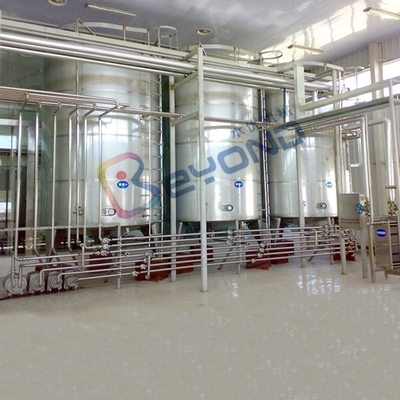 Cylindrical Stainless Steel Tanks For Milk Processing Storage