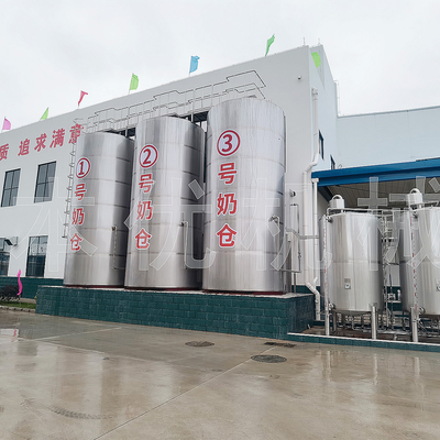 Tanques de acero inoxidable para exteriores Silo de almacenamiento de leche de 10000 galones