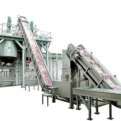 El CE certificó el proceso profundo de la carne de Full Auto de la máquina de la elaboración de la carne de la producción de la sopa