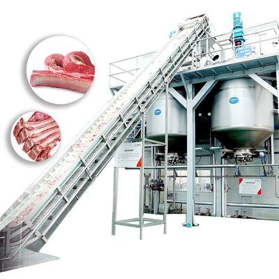 Control automático de la resistencia de la carne de la máquina de alta presión de la elaboración que alimenta continuamente